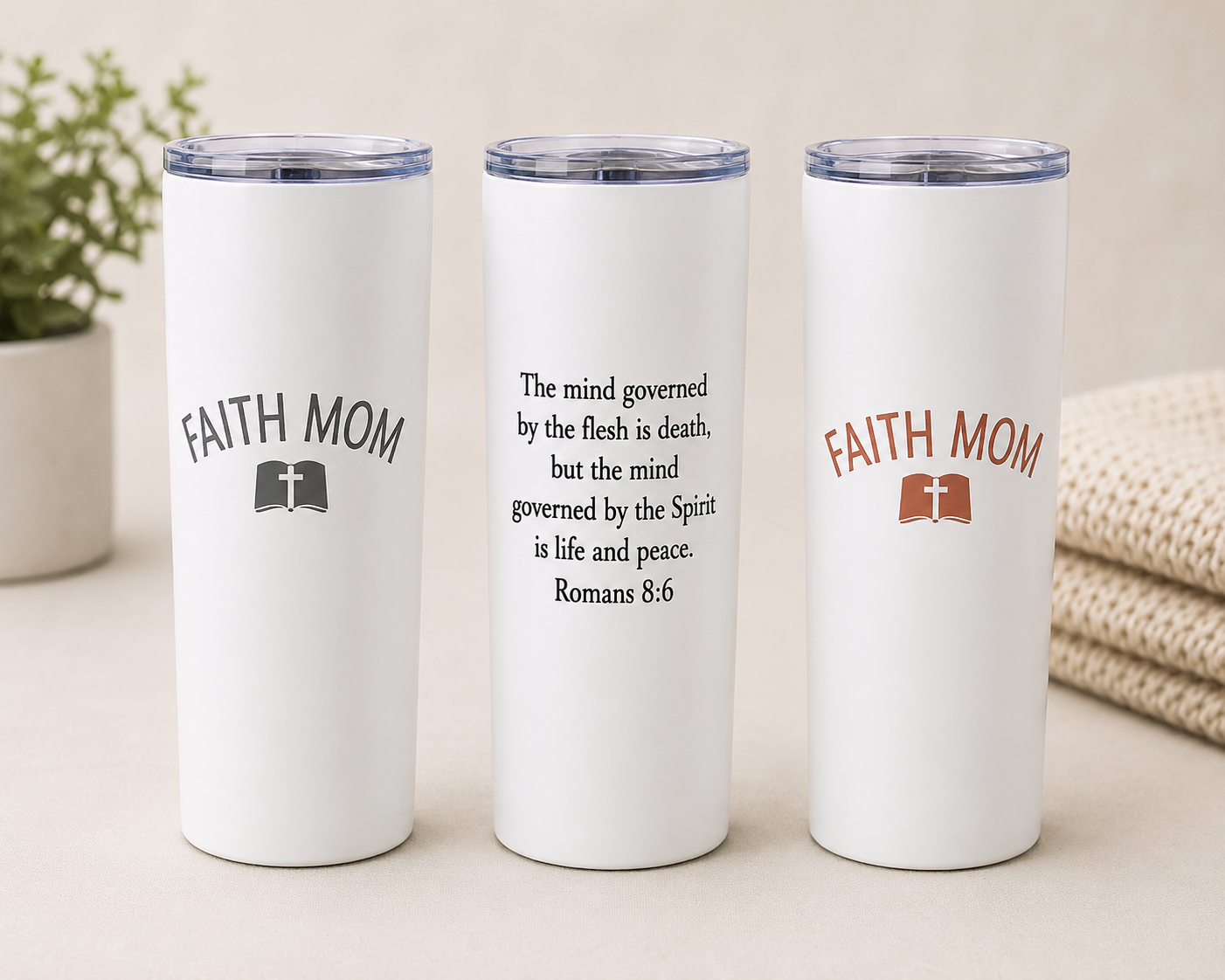Faith Mom Signature Tumbler