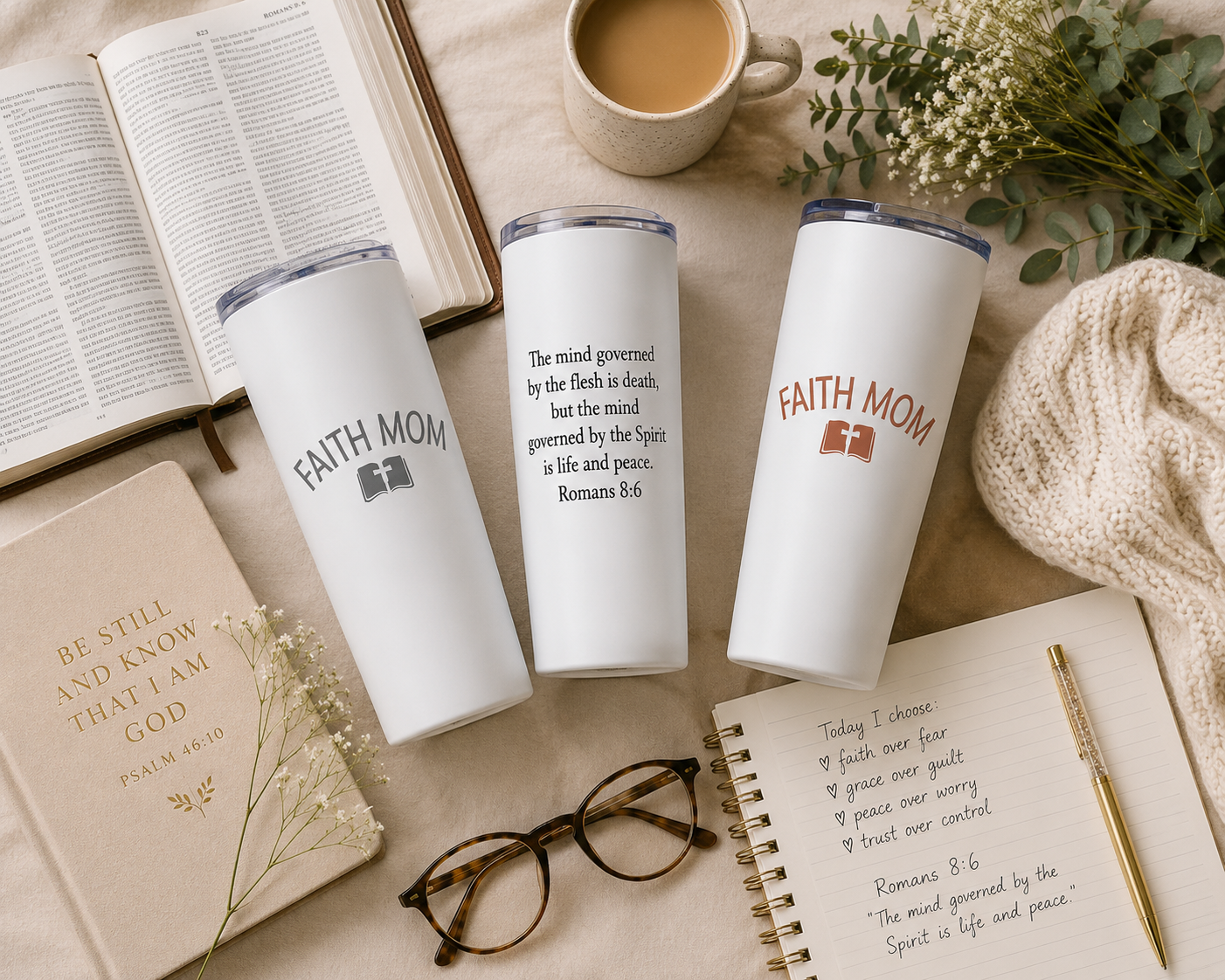 Faith Mom Signature Tumbler
