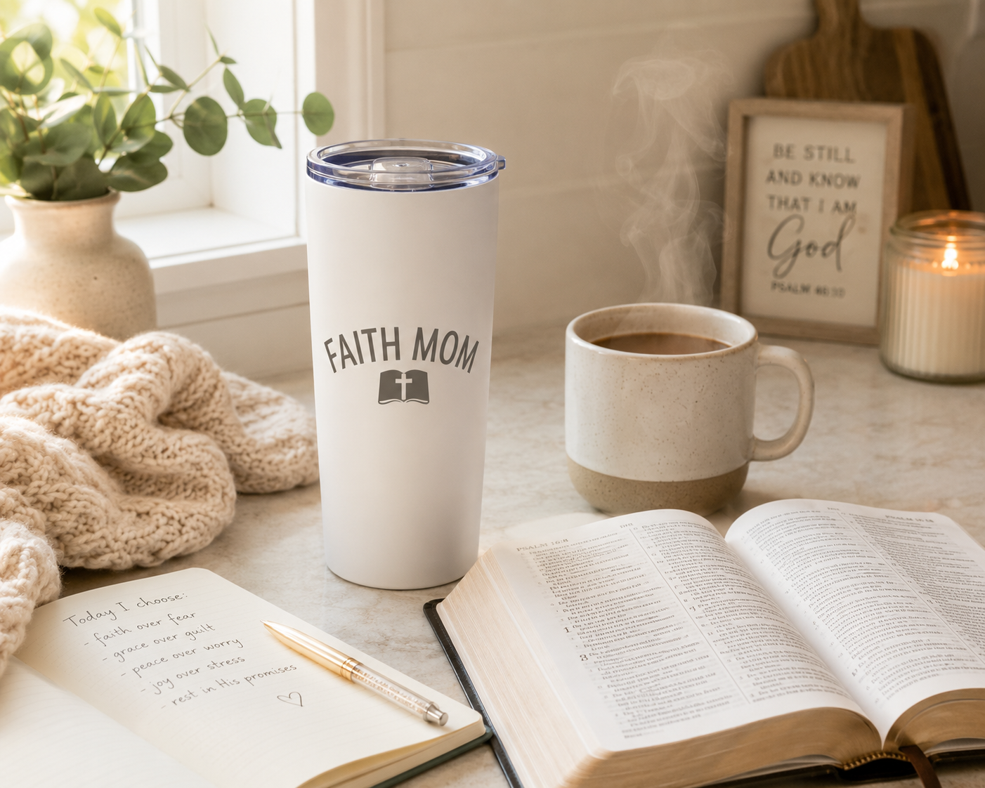 Faith Mom Signature Tumbler
